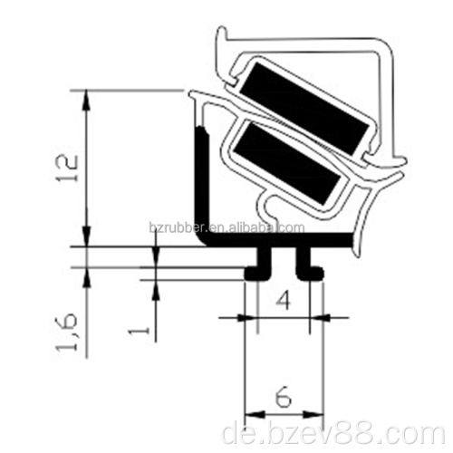 Magnetische Saugdichtungsstreifengummi-Produktionsanlage